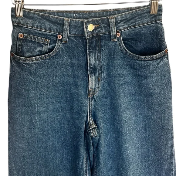 H&M “Harper” Women’s High Rise Wide Leg Jeans- 97% Cotton - Picture 7 of 10